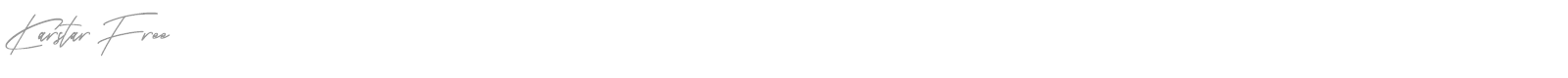 Karstar font preview